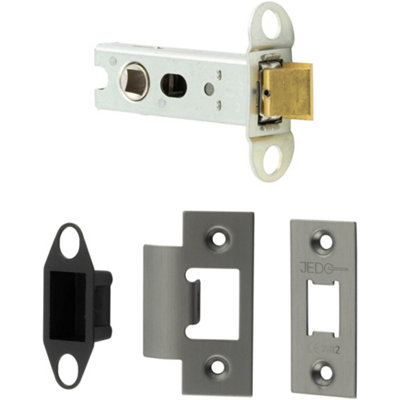 Heavy Duty Tubular Latches - 76mm Gun Metal for Durable Door Security