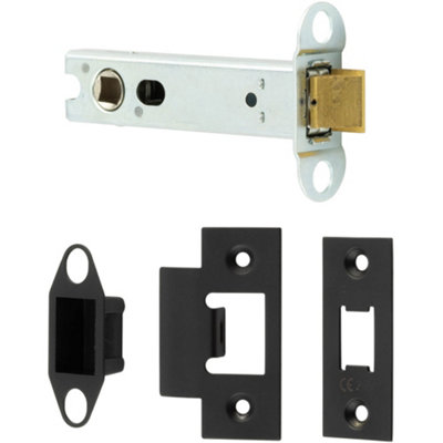 Heavy Duty Tubular Latches - Premium Quality 102mm Black for Durable Door Security