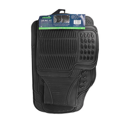 Heavy-Duty Universal Car Mat Set with Full Cross Rear