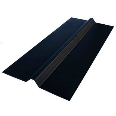 Heavy Duty Universal Opaque Black PVC Roof Ridge Capping UniRidge ...