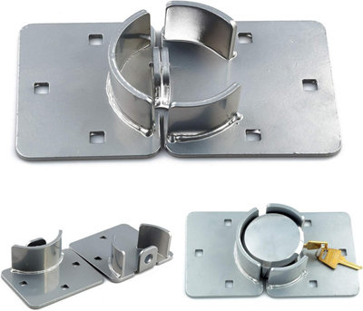 Heavy Duty Van Garage Shed Door Security Padlock 73mm Steel & Hasp Set High Security Shackle Lock for Van, Garage ,Shed& Doors