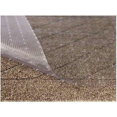 Heavy Duty Vinyl Plastic Clear Non-Slip Thick Film Roll Home Hallway Gripper Stairs Runner Carpets Area Protector 5M x 0.68M