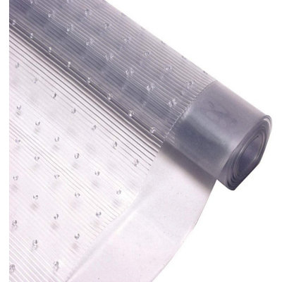 Heavy Duty Vinyl Plastic Clear Non-Slip Thick Film Roll Home Hallway Gripper Stairs Runner Carpets Area Protector 7M x 0.68M