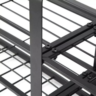 Heavy-Duty Wall Mounted Metal Power Tool Storage Rack with 8 Drill Holders