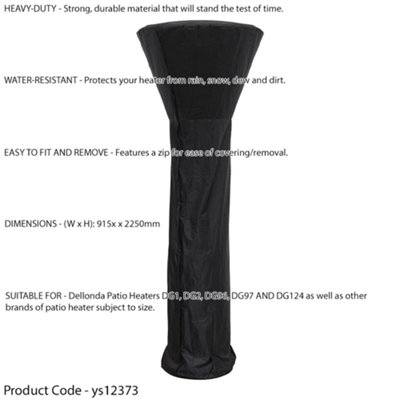 Heavy Duty Weather Resistant Cover for Heaters - 2250x915mm