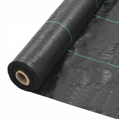 Heavy Duty Weed Control Fabric Membrane Suppressant Barrier Garden Ground Cover 0.8M X 5M (50gsm)
