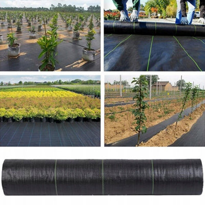 Heavy Duty Weed Control Fabric Membrane Suppressant Barrier Garden Ground Cover 1.1M X 10M (50gsm) - 9