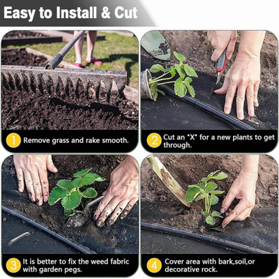 Heavy Duty Weed Control Membrane (2m x 25m)