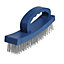Heavy Duty Wire Brush With Handle For Scrubbing & Rust Removal