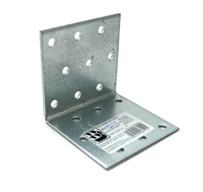 Heavy Duty Zinc Plated Reinforced Corner Angle Bracket - Size 60x60x60x2mm - Pack of 1 Price Comparisons | Compare The Build