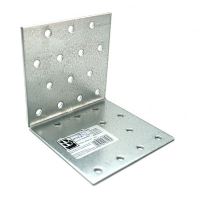 Heavy Duty Zinc Plated Reinforced Corner Angle Bracket - Size 80x80x80x2mm - Pack of 1 Price Comparisons | Compare The Build