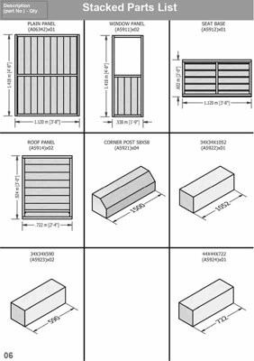 Hebe 4 x 2 Feet Pressure Treated Arbour - 3