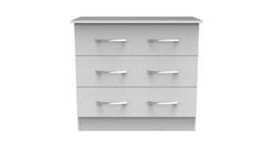 Heddon 3 Drawer Chest in White Matt