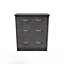 Heddon 3 Drawer Deep Chest in Pewter (Ready Assembled)