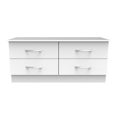 Heddon 4 Drawer Bed Box in White Matt (Ready Assembled)