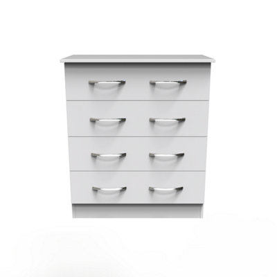 Heddon 4 Drawer Chest in White Matt