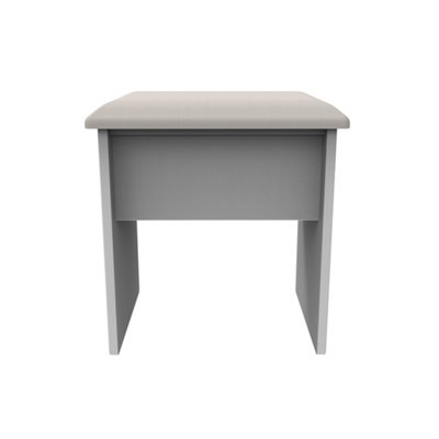 Heddon Stool in White Matt (Ready Assembled)