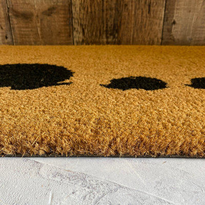 Hedgehog Leaf Double Door Mat Patio Doormat Hedgehog Print Doormat
