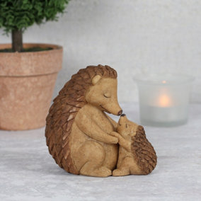 Hedgehog Mother And Baby Ornament With Mini Sentiment Card