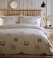 Hedgehogs Polycotton King Duvet Cover and Pillowcases Set