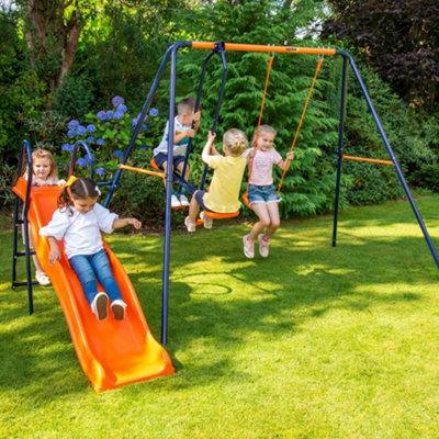Hedstrom Saturn Swing, Glider & Slide Play Set DIY at B&Q