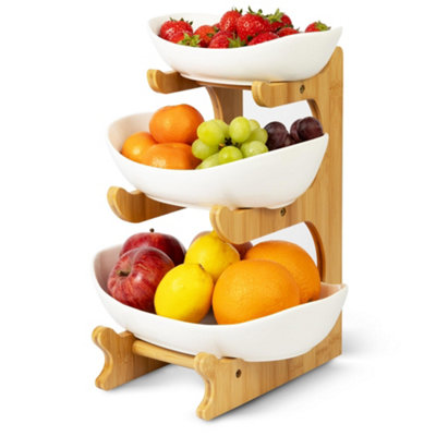 HEFTMAN 3 Tier Oval Bowl Stand