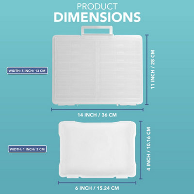 HEFTMAN 4" X 6" Photo Storage Boxes (16 Inner Cases) - Clear - 4