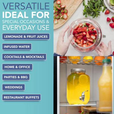 Buy In Bulk Mason Glass Juice Dispenser With Tap For Drink 100
