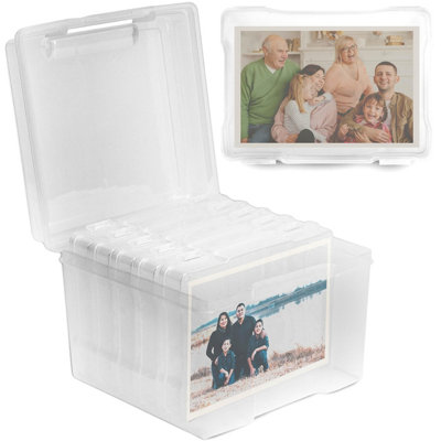 HEFTMAN 5 X 7 Photo Storage Boxes - Clear
