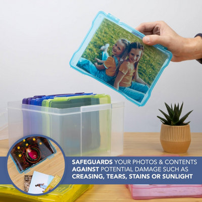 HEFTMAN 5 X 7 Photo Storage Boxes - Multi-Colored - 7