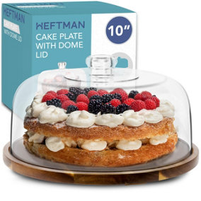 HEFTMAN Cake Plate With Dome Lid