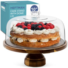 HEFTMAN Cake Stand With Dome Lid