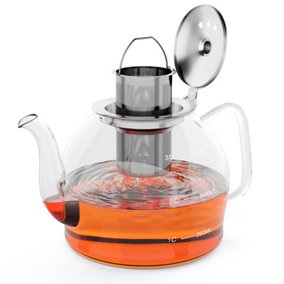 HEFTMAN Clear Glass Teapot 800ml