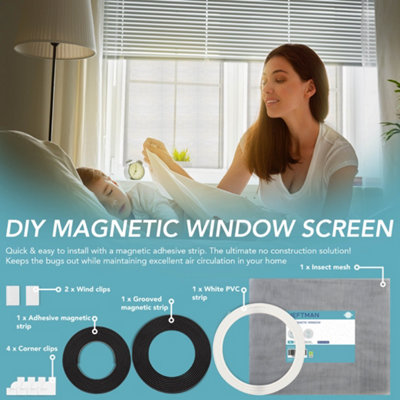 HEFTMAN Diy Magnetic Window Screen