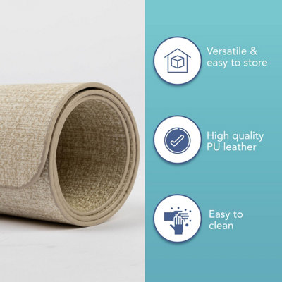 HEFTMAN Placemats And Coasters 6 Sets - Beige