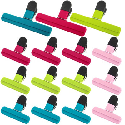 HEFTMAN Plastic Bag Clips Sealed - 15 Pack