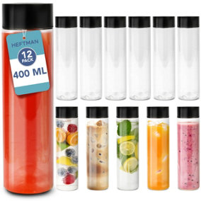HEFTMAN Plastic Bottles 400ml - 12 Pack