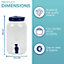 HEFTMAN Plastic Drinks Dispenser 3L Blue - 2 Pack