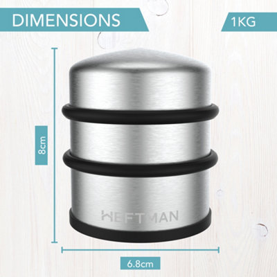 HEFTMAN Premium Weighted Door Stopper - Pack Of 2 - 6