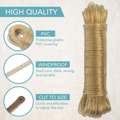 HEFTMAN Steel Clothes Washing Line 50M - 6