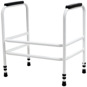 Height Adjustable Bariatric Toilet Frame - Free Standing - 254kg Weight Limit