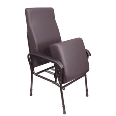 Height Adjustable Easy Riser Lounge Chair - Spring Action Assisted Riser - Brown