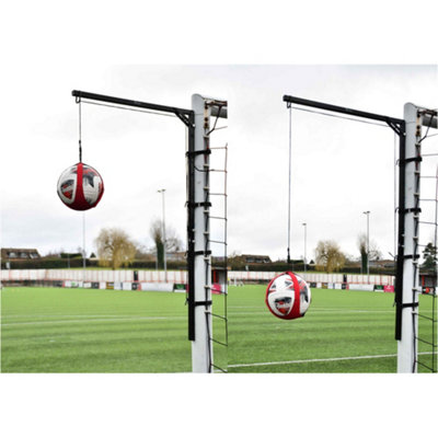 Height Adjustable Football Heading / Headers Training Station Goal Post ...