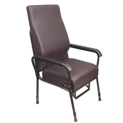 Height Adjustable Lounge Chair with Spring Action - Comfortable Brown ...