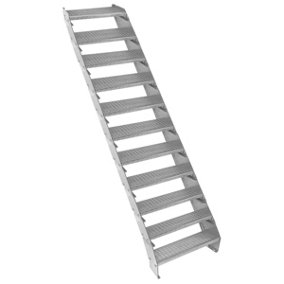 Height Adjustable Metal Staircase 11 Steps - 600mm Wide