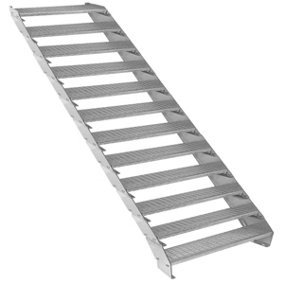 Height Adjustable Metal Staircase 12 Steps - 900mm Wide