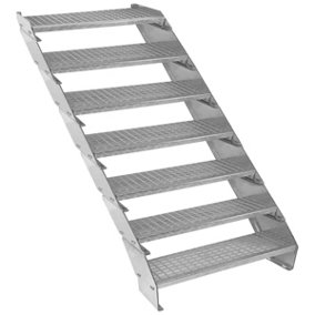 Height Adjustable Metal Staircase 7 Steps - 900mm Wide