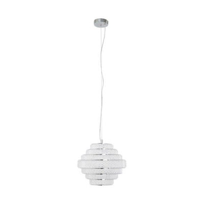 Heini Chrome and Crystal Pendant Ceiling Light | DIY at B&Q