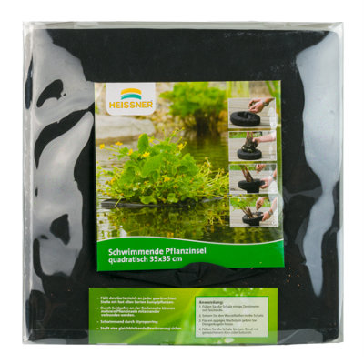 Pond Island Planter PondH2o Floating Aquatic Plant Baskets - 35cm (14) Round, 2 Pack, For Pond Plants & Water Gardens Koi Pond Plant Baskets