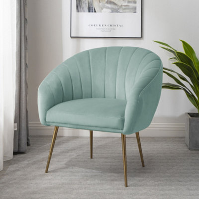 Seafoam green store accent chair